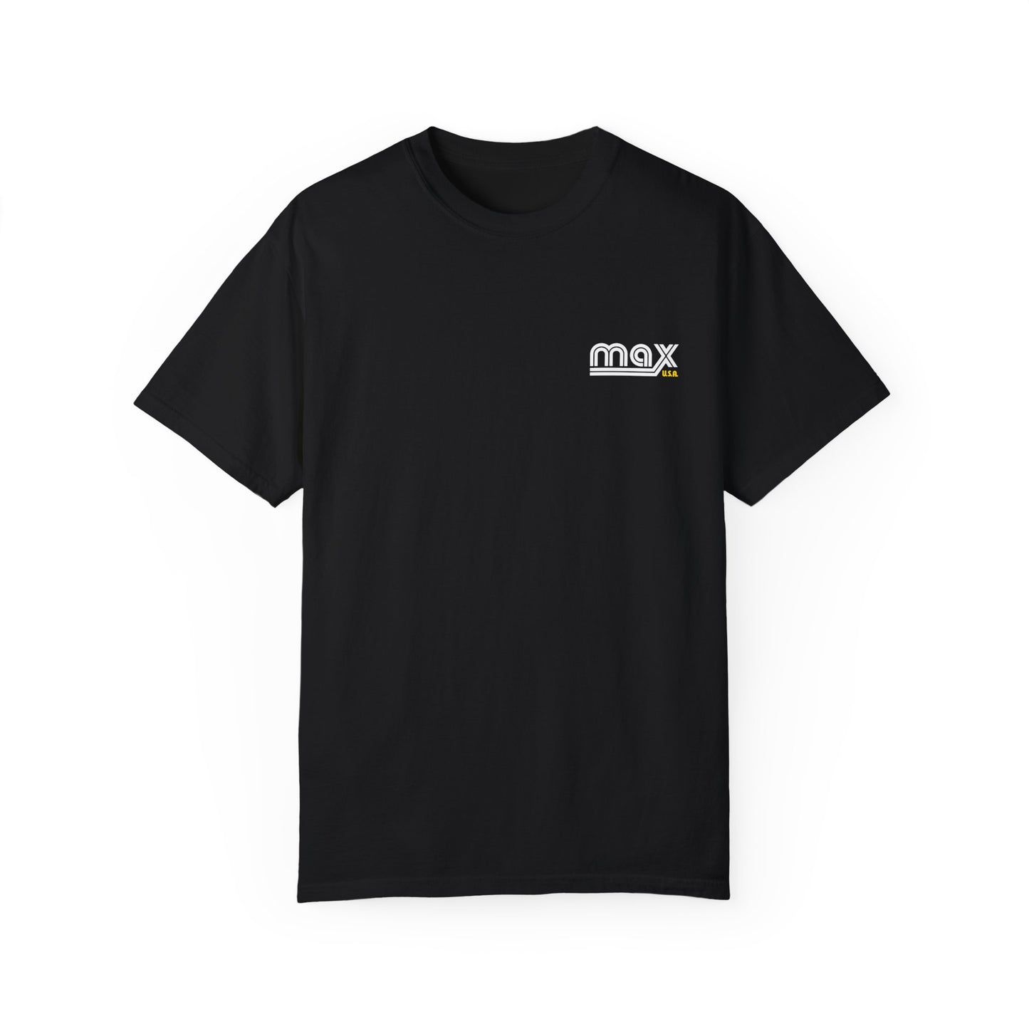 MAX Racing Factory T-Shirt | Black and Yellow Print
