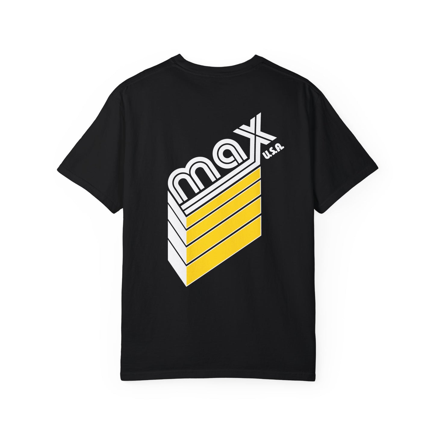 MAX Racing Factory T-Shirt | Black and Yellow Print