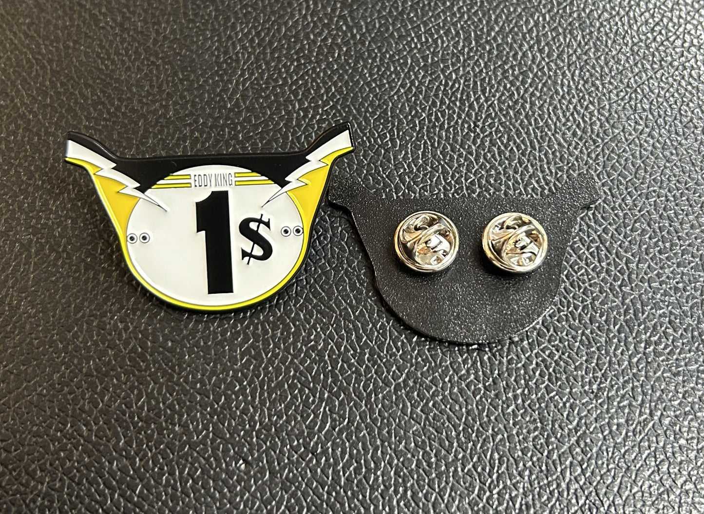 Eddy King 1$ - Metal Embossed Enamel Pin