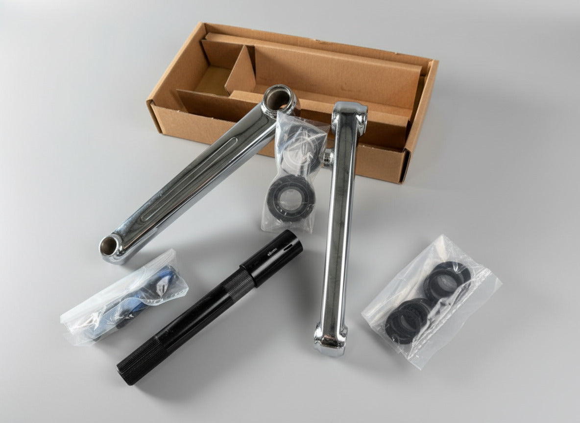 Torker MaxFlyte Cro-mo 3pc BMX Racing Cranks