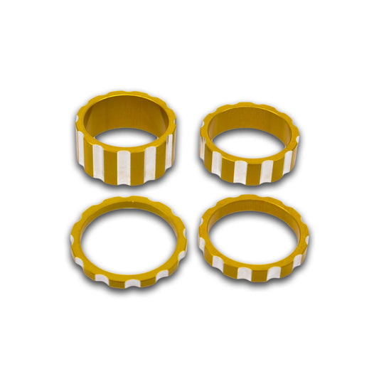 BILLET BMX DEEZ NUTS 12 POINT HEADSET SPACER SET 1-1/8"