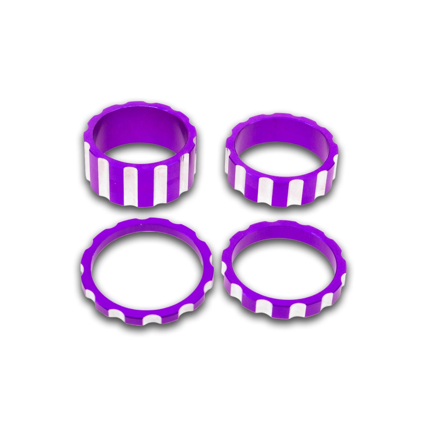 BILLET BMX DEEZ NUTS 12 POINT HEADSET SPACER SET 1-1/8"
