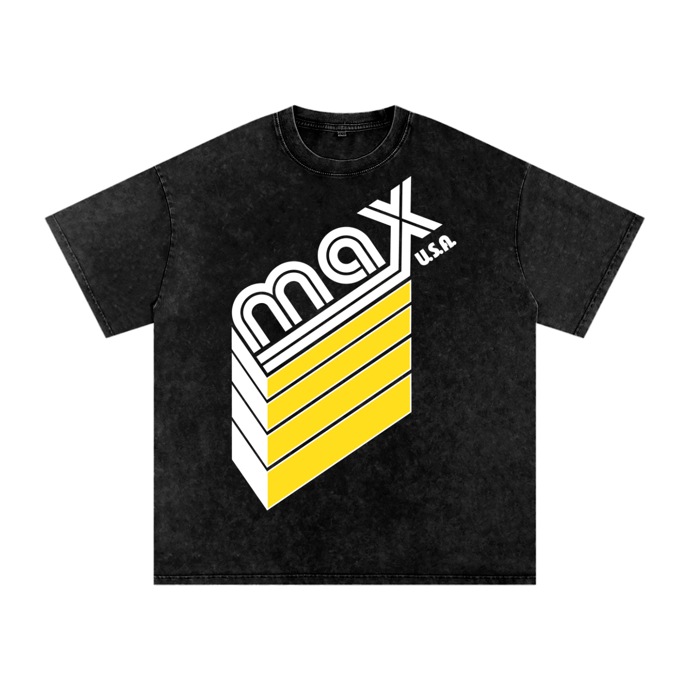 MAX Racing | Short Sleeve Shirt | Snow Washed Oversized Cotton T-Shirt