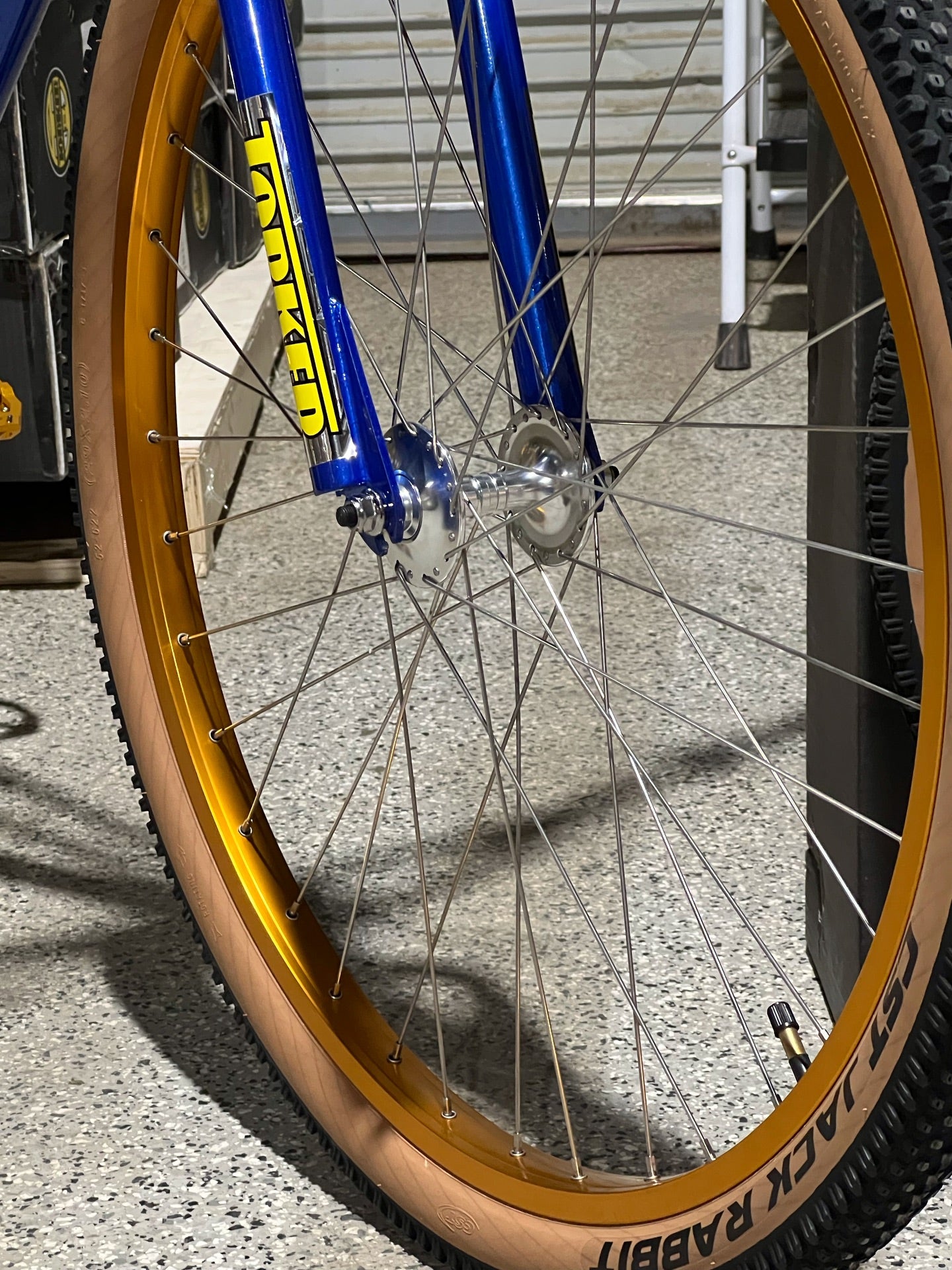 Torker Big BMX in Candy Blue Gold colorway