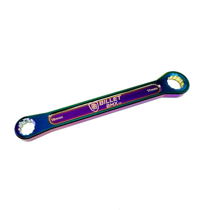BILLET BMX DEEZ NUTS BILLET ALUMINUM BIKE AXLE NUT WRENCH 15mm & 17mm