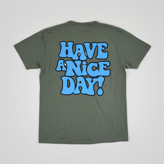 Gerald Have a Nice Day shirt in moss
