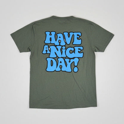 Gerald Have a Nice Day shirt in moss