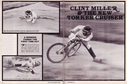 Bicycle Motocross Action, September 1981: Clint Miller and the New Torker Cruiser