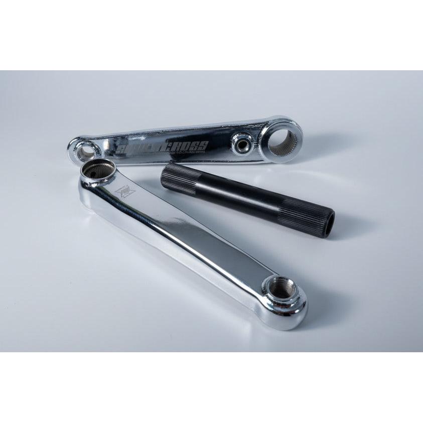 Supercross Strong Arm 3-piece BMX cranks — crank arm detail