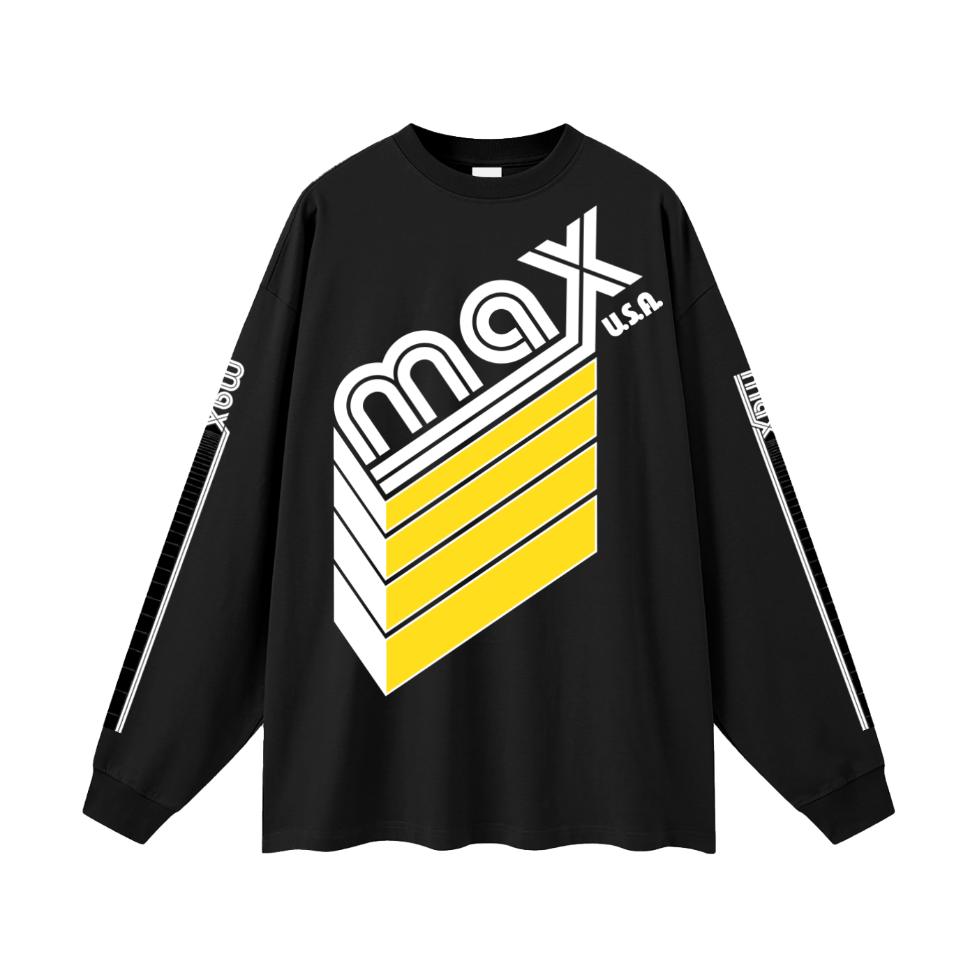 Max Long Sleeve / Jersey Tee | Oversized Unisex Long Sleeve T-Shirt